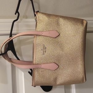 Kate Spade Small  Rosegold Tote Purse